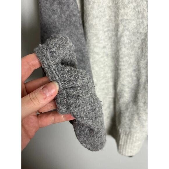 Madewell Colorblock Payton Pullover Sweater in Coziest Yarn Heather Foliage Sz M - Picture 2 of 6